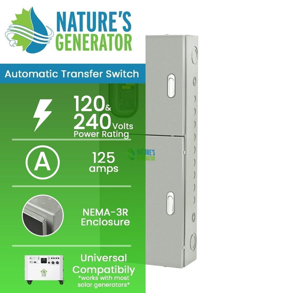 Nature's Generator 125A Automatic Transfer Switch-1