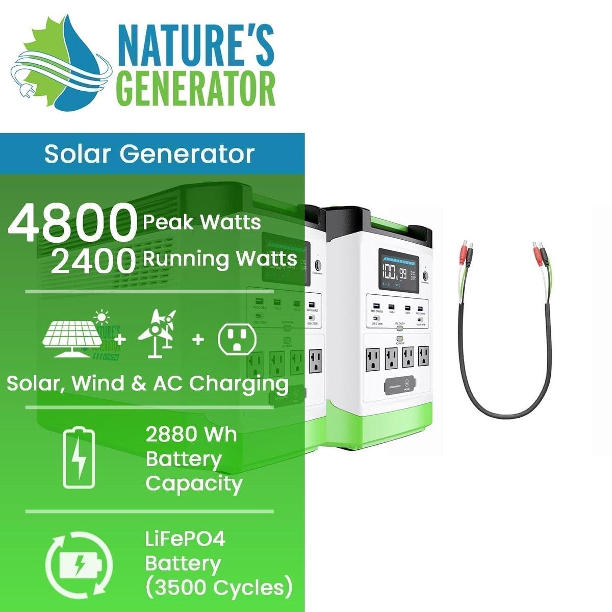 Nature's Generator Lithium 1800 Power Station-4