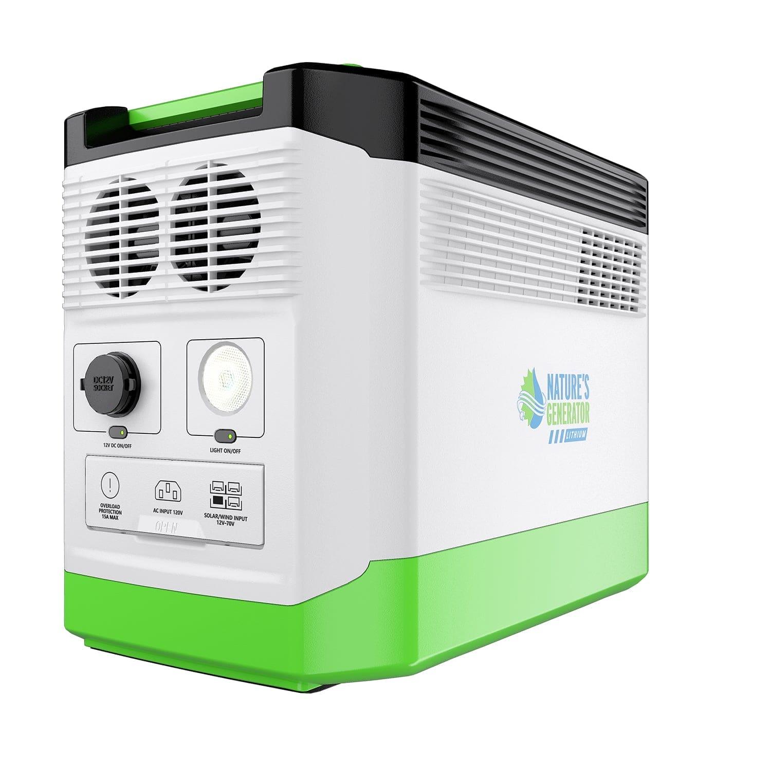 Nature's Generator Lithium 1800 Solar Generator and Transfer Switch