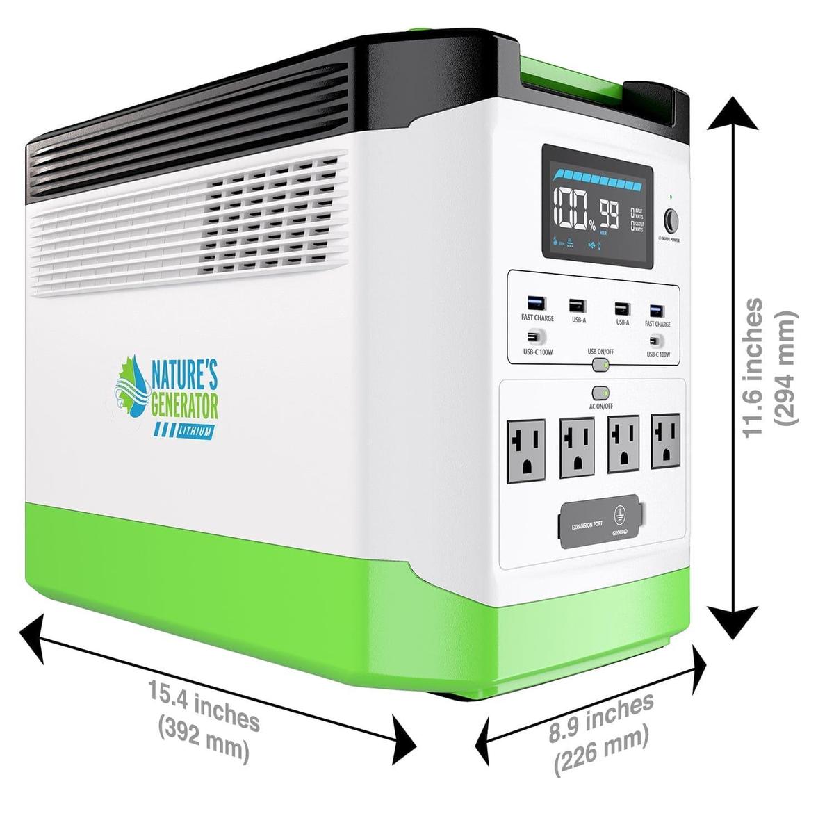Nature's Generator Lithium 1800 Solar and Wind Generator-11