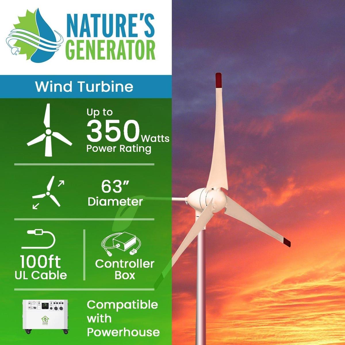 Nature's Generator Powerhouse Wind Turbine-1
