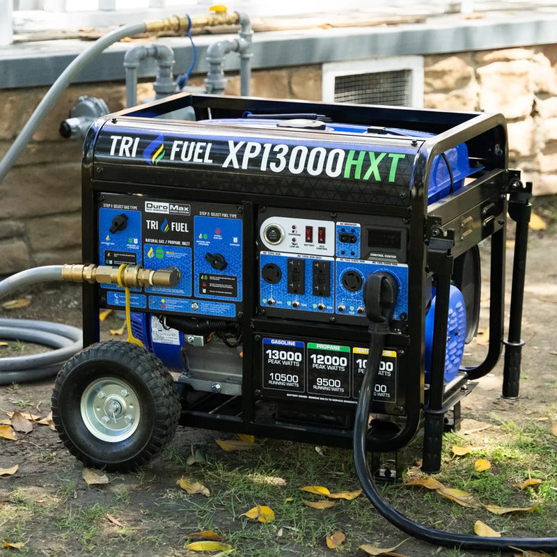 xp13000hxt being used with a natural gas line and 50 amp outlet