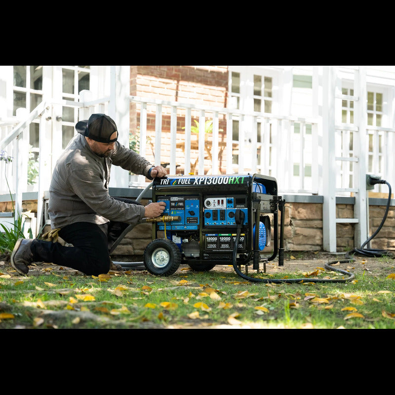 xp13000hxt being used by a man in a backyard