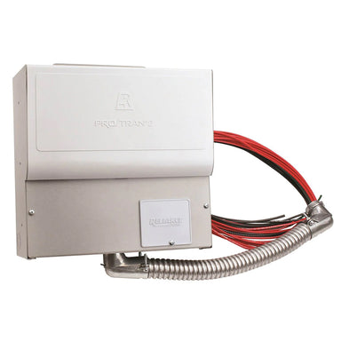 High-quality Reliance outdoor transfer switch for portable generators, showcasing durable generator accessories and wiring.