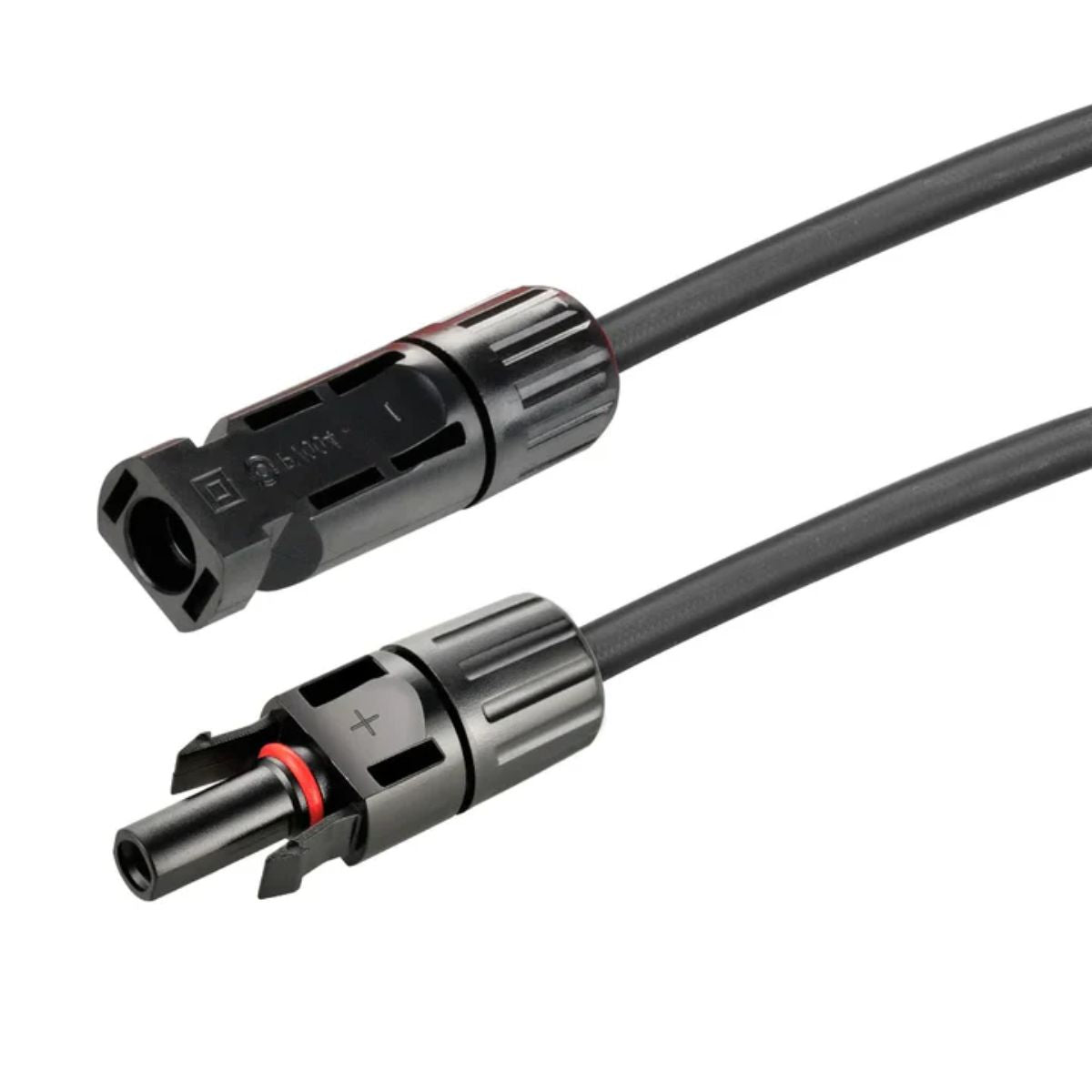 Rich Solar RS-15102 10 Gauge (10AWG) 15 Ft Solar Panel Extension Cable Wire's Male and Female connector endings for the black extension wire