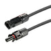 Rich Solar RS-15102 10 Gauge (10AWG) 15 Ft Solar Panel Extension Cable Wire's Male and Female connector endings for the black extension wire