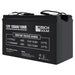 Tilted right side view of Rich Solar RS-AGM12100 100Ah-12V Deep Cycle AGM Battery