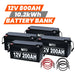 Rich Solar RS-B12800 800Ah-12V Lithium Battery Bank featuring its 800Ah power capacity