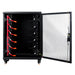 an empty battery rack cabinet of Rich Solar RS-B48100SR 100Ah-48V LiFePO4 Lithium Server Rack Battery