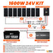 Rich Solar RS-K1660 1600 Watt Solar Kit displaying its wiring connection setup