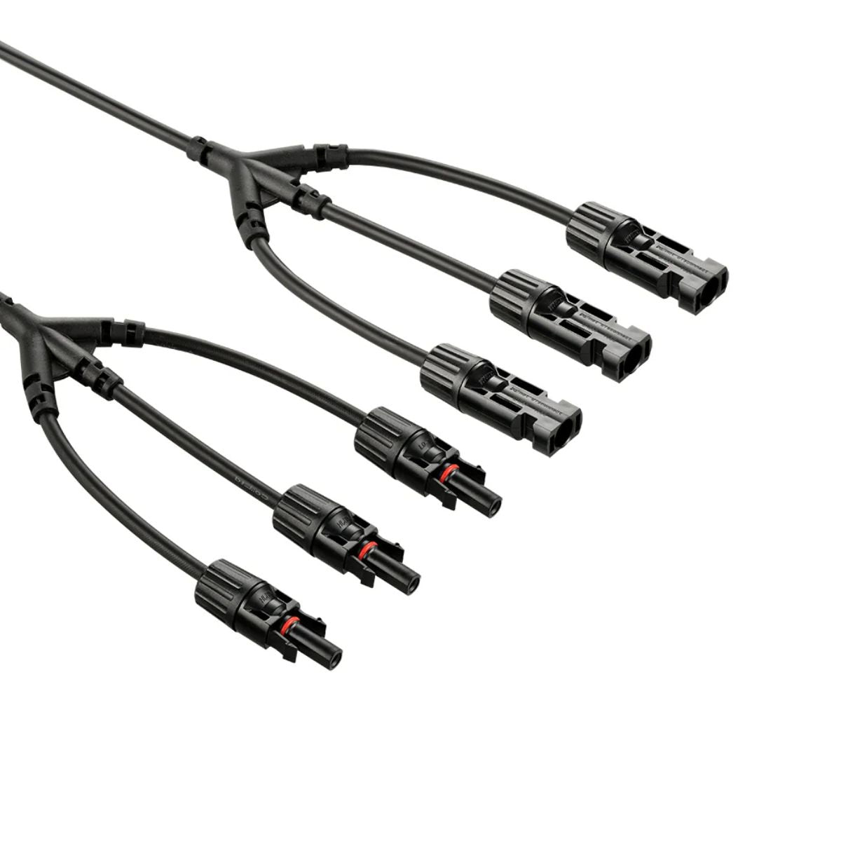 Rich Solar RS-Y3 Y Branch Parallel Adapters 3 to 1 displaying its end adapters