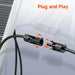 Rich Solar RS-Y3 Y Branch Parallel Adapters 3 to 1 displaying its Plug and Play feature