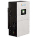Side-angle view of the Sol-Ark 30kW Hybrid Inverter System - SA-30K-3P highlights its sturdy build, metal handles, and front control panel with indicator lights