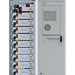 Fully assembled vertical battery rack showing multiple Sol-Ark-branded modules is part of the Sol-Ark 60 kWh Outdoor Lithium Battery System - L3-HVR-60KWH