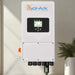 Sol-Ark power system on a neutral background with a plant