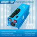 SunGold Power LFP4K12V120VSG 4000 Watts Pure Sine Wave Inverter featuring its multiple electrical output features.