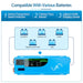 SunGold Power LFP4K12V240VSP 4000 Watts Split Phase Pure Sine Wave Inverter featuring its multiple battery compatibilities.