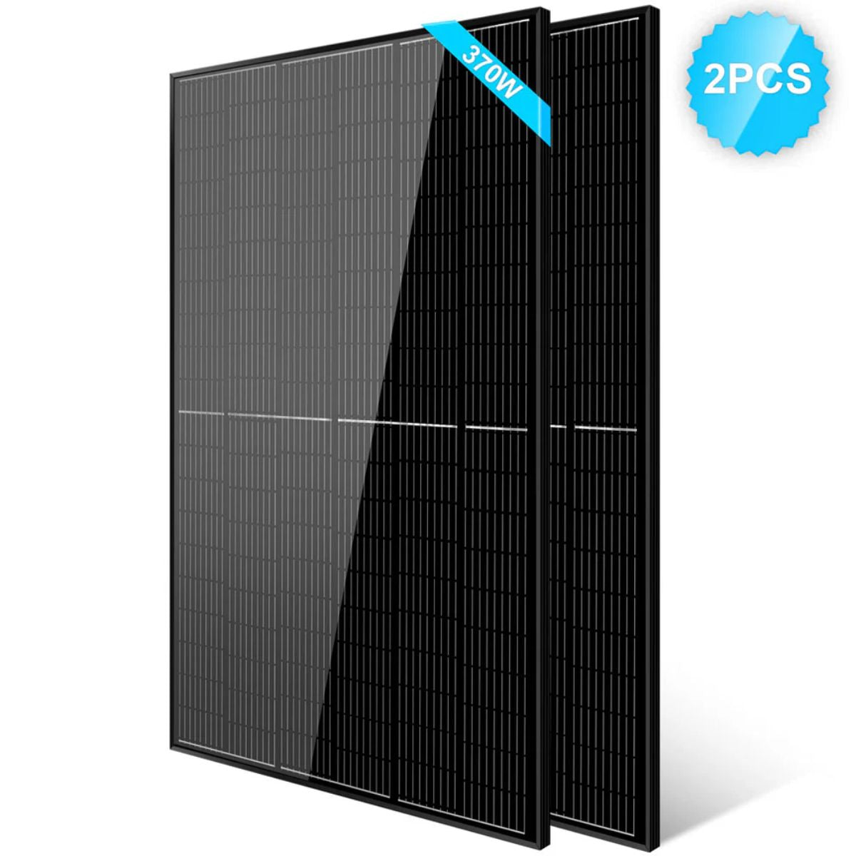 SunGold Power SG-370WMB Mono Black Solar Panels featuring its 370W capacity and durable build