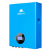 SunGold Power SG48100M Powerwall Lithium Battery featuring its sky-blue color scheme and it front panel LCD display.