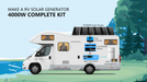 Setup's for SunGold Power SGK-PR4S Off-Grid Solar Kit, outdoor with the RV solar generator setup