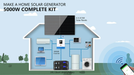 Setup's for SunGold Power SGR-5KE Off-Grid Solar Kit, in-home solar generator setup