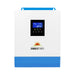 SunGold Power SPH302480A Solar Inverter Charger displaying its white and sky-blue color scheme and its LCD display.